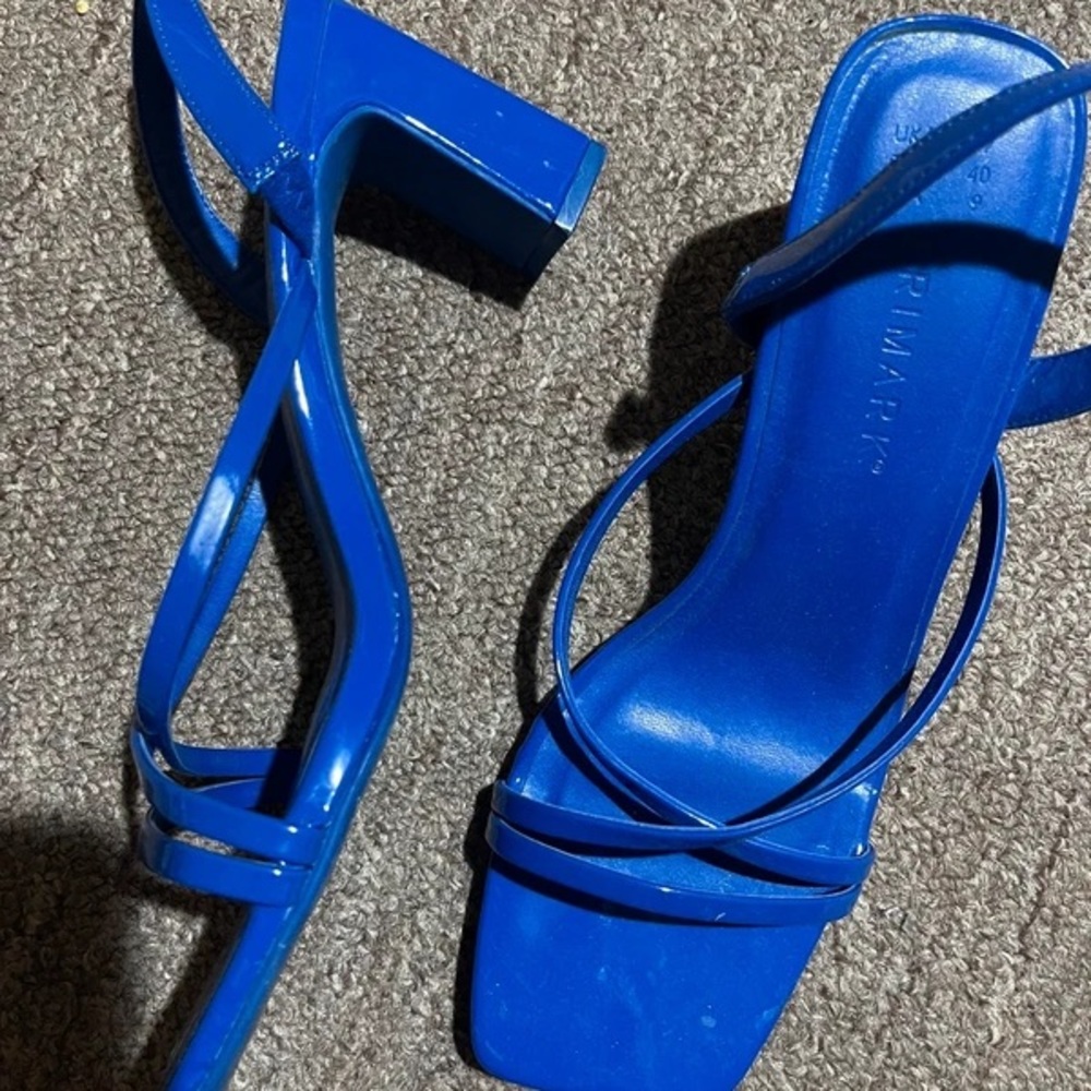 Primark Electric Blue Strappy Heels